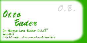 otto buder business card